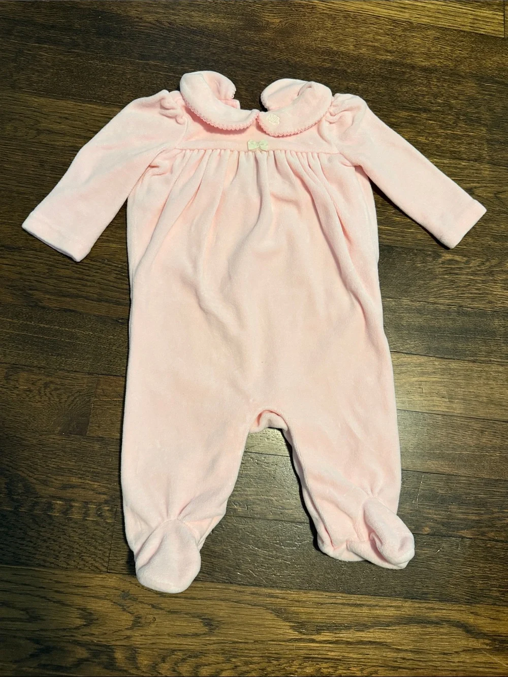 Ralph Lauren Pale Pink Footed One-Piece Romper